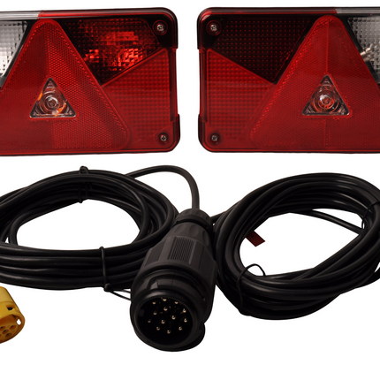 Aspock Aspock Multipoint 5 verlichtingsset  inclusief RVS beschermrekken - 13 polig - kies de gewenste hoofdkabel