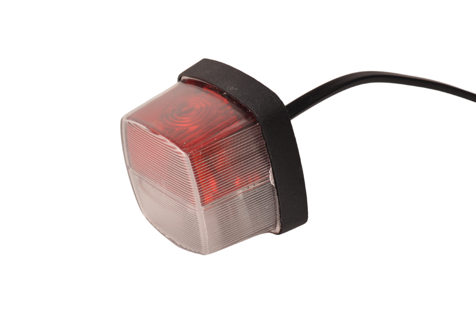 Aspock Aspock squarepoint breedtelamp rood/wit - 2 meter DC kabel 2x0,75 mm²