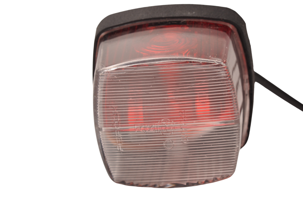 Aspock Aspock squarepoint breedtelamp rood/wit - 2 meter DC kabel 2x0,75 mm²