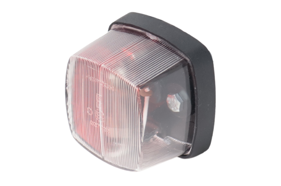 Aspock Aspock squarepoint breedtelamp rood/wit - 2 meter DC kabel 2x0,75 mm²