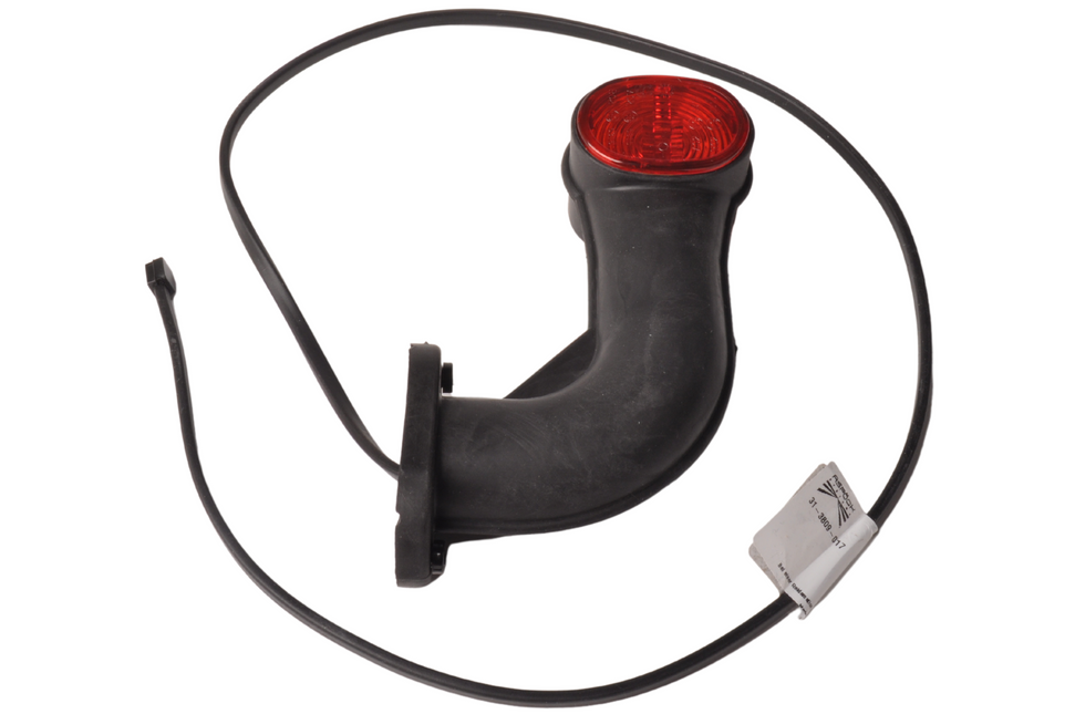 Aspock Aspock Superpoint 2 - Links/Rechts- haakse hoek - wit/oranje/rood - platte kabel