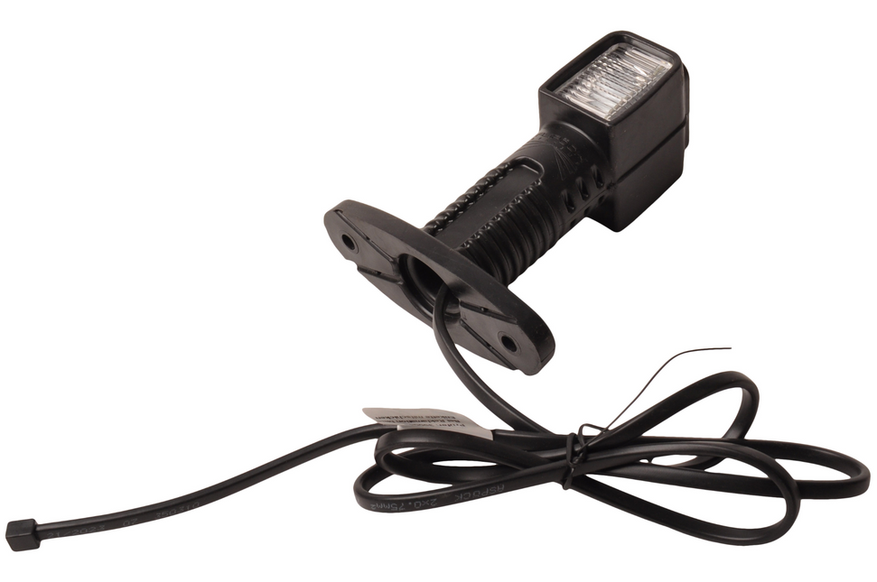 Aspock Aspock Superpoint 4 kort - rechts - wit/rood/oranje - LED - 100 cm platte kabel - rechte houder