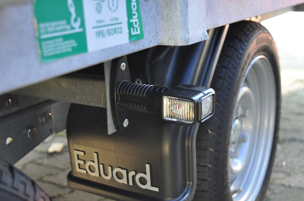 Aspock Aspock Superpoint 4 kort - rechts - wit/rood/oranje - LED - 100 cm platte kabel - rechte houder