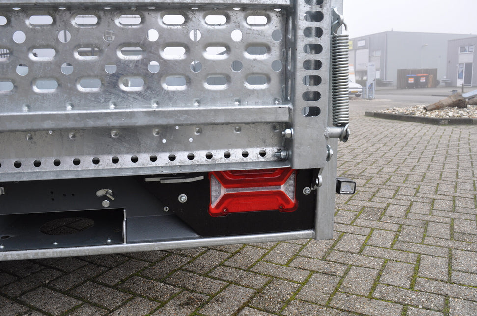 Aspock Aspock Superpoint 4 - rechts - wit/rood/oranje - LED - 100 cm platte kabel