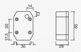 Aspock Flexipoint rood - los glas