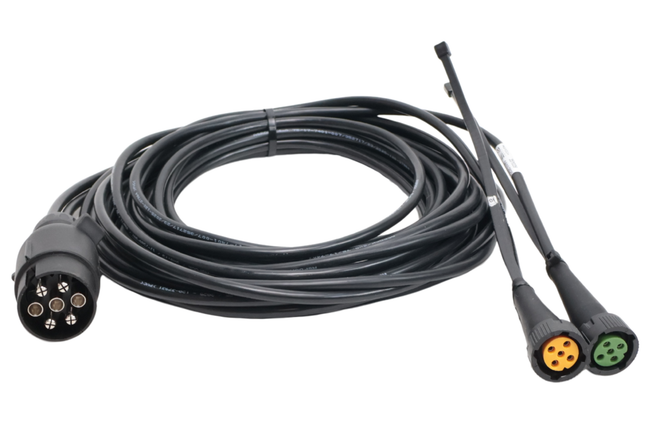 Aspock Hoofdkabel Aspöck - 5 meter - 7 polig - 2x 5 polige connector - inclusief aftakkingen