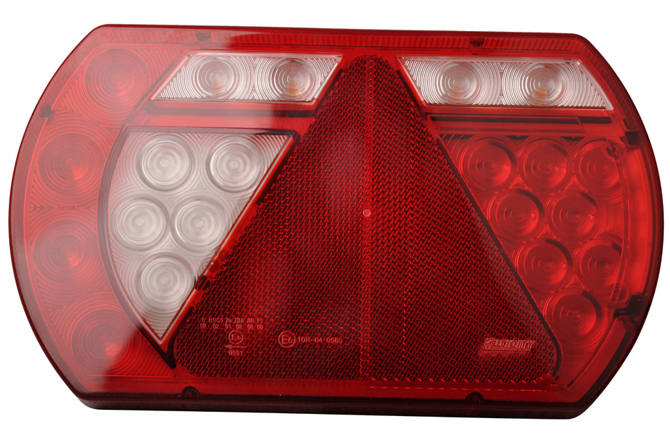 Aspock Lucidity achterlicht links  236x140x24,3  mm - extra smal - eenvoudig aan te sluiten met Aspöck connectoren