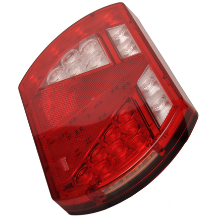 Aspock Lucidity achterlicht links  236x140x24,3  mm - extra smal - eenvoudig aan te sluiten met Aspöck connectoren