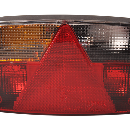 Aspock Multipoint 3 achterlicht links inclusief reflector - 8 polig - 244x138x60 mm - voorzien van Aspöck connector aansluiting