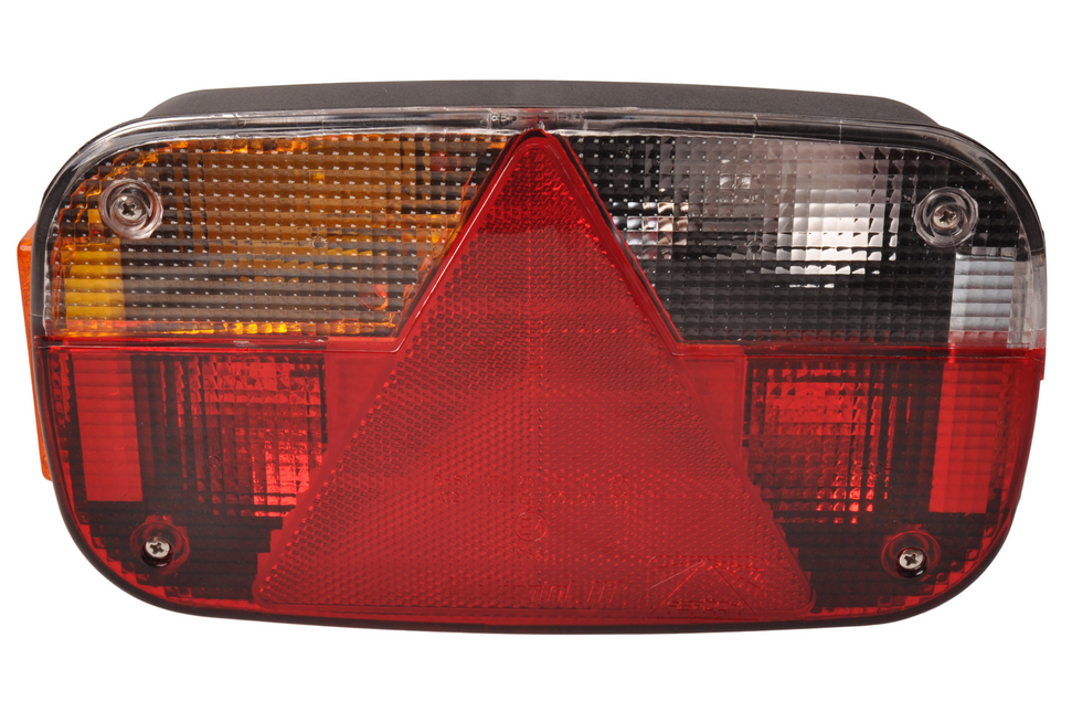 Aspock Multipoint 3 achterlicht links inclusief reflector - 8 polig - 244x138x60 mm - voorzien van Aspöck connector aansluiting