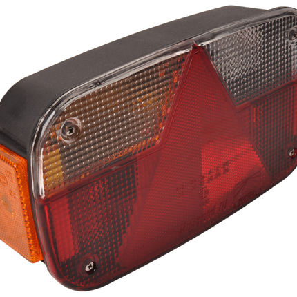 Aspock Multipoint 3 achterlicht links inclusief reflector - 8 polig - 244x138x60 mm - voorzien van Aspöck connector aansluiting