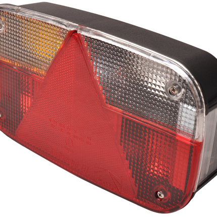 Aspock Multipoint 3 achterlicht links inclusief reflector - 8 polig - 244x138x60 mm - voorzien van Aspöck connector aansluiting