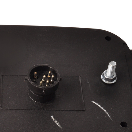 Aspock Multipoint 3 achterlicht links inclusief reflector - 8 polig - 244x138x60 mm - voorzien van Aspöck connector aansluiting