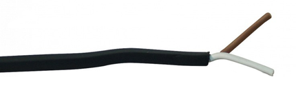 Aspock Platte kabel 2-aderig voor Aspöck per meter - 2x0,75 mm²