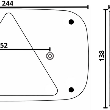Aspock Verlichtingsset - Aspöck Multipoint 3 - 6 meter hoofdkabel - 13 polig - aftakkingen - Plug & play