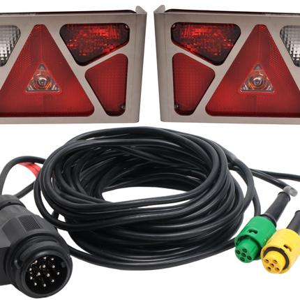 Aspock Verlichtingsset - Aspock Multipoint 5 - 13 polig - Plug & Play - incl. RVS beschermrekken