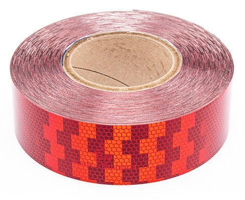 Avery Reflecterende tape voor harde ondergrond - rood - per meter