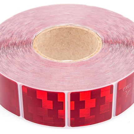 Avery Reflecterende tape voor zachte ondergrond - rood - per meter