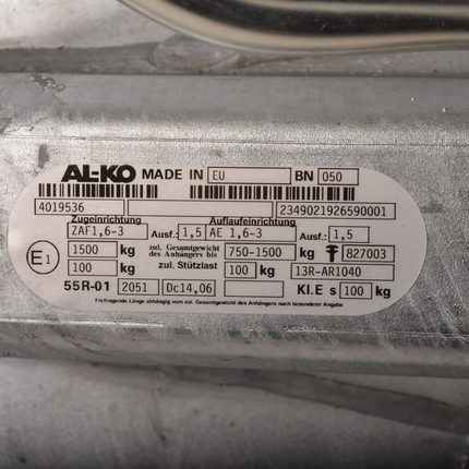 BPW BPW oplooprem aanhanger - ZAF 1,6-3 - uitvoering C - maximaal trekvermogen: 1500 kg