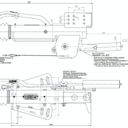 BPW BPW oplooprem aanhanger - ZAF 3,5-3 - maximaal trekvermogen: 3500 kg - incl. neuswielconsole