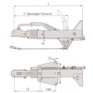 BPW BPW oplooprem aanhanger ZAF3.0-3 - 2800 kg maximaal trekvermogen - type 48.44581200 - inclusief neuswielconsole