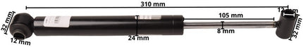 BPW Oploopremdemper ZAF 2,0-2/2,0-3 Lengte 310 mm