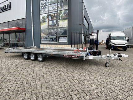 Brian James Brian James T autotransporter - 550x224 cm laadoppervlakte -3500 kg bruto laadvermogen -  hydraulisch kantelbaar met oprijklep