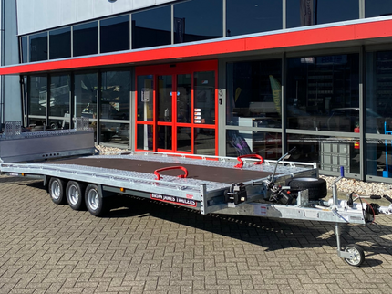 Brian James Brian James T6 autotransporter - 500x210 cm laadoppervlakte -3500 kg bruto laadvermogen -  Hydraulisch kantelbaar met oprijklep