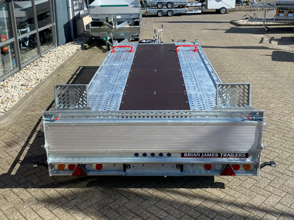 Brian James Brian James T6 autotransporter - 500x210 cm laadoppervlakte -3500 kg bruto laadvermogen -  Hydraulisch kantelbaar met oprijklep