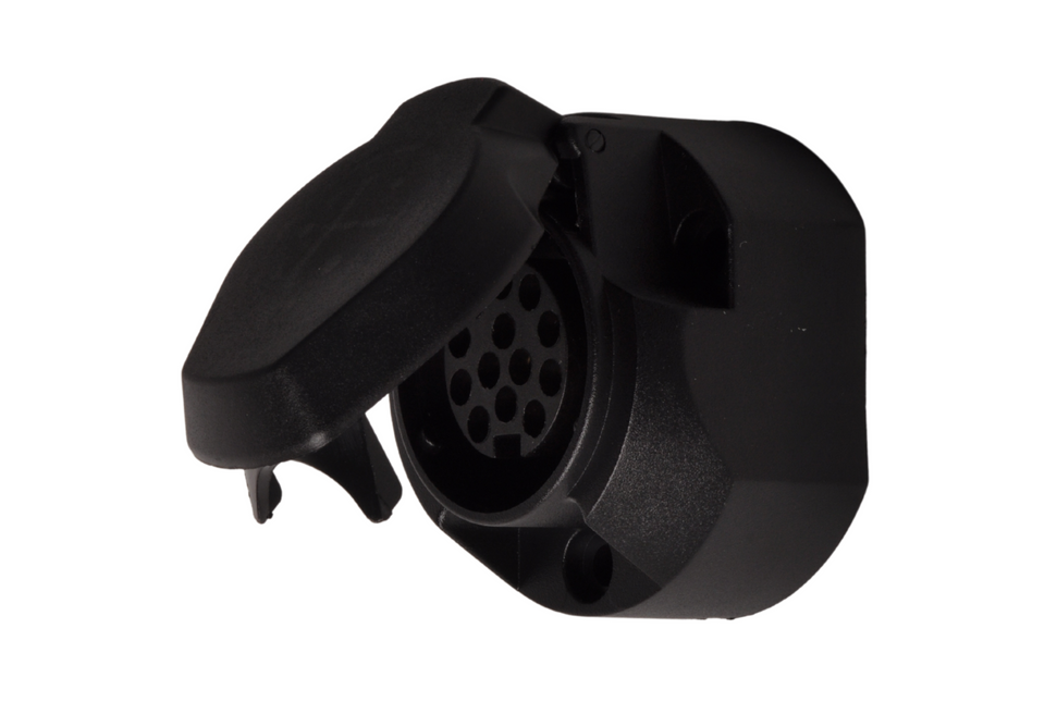Cantonal 13-polige stekkerdoos - inclusief afdichtingsrubber - inclusief microswitch voor mistachterlicht