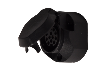 Cantonal 13-polige stekkerdoos - inclusief afdichtingsrubber - inclusief microswitch voor mistachterlicht