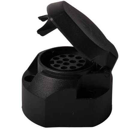 Cantonal 13-polige stekkerdoos - inclusief afdichtingsrubber - inclusief microswitch voor mistachterlicht