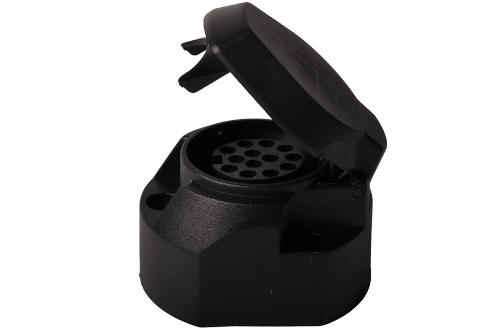 Cantonal 13-polige stekkerdoos - inclusief afdichtingsrubber - inclusief microswitch voor mistachterlicht