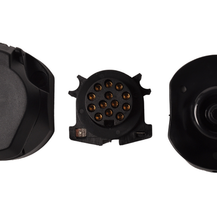Cantonal 13-polige stekkerdoos - inclusief afdichtingsrubber - inclusief microswitch voor mistachterlicht