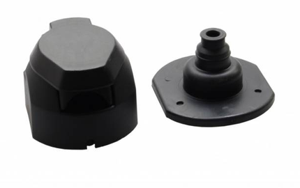 Cantonal 13-polige stekkerdoos - inclusief afdichtingsrubber - inclusief microswitch voor mistachterlicht