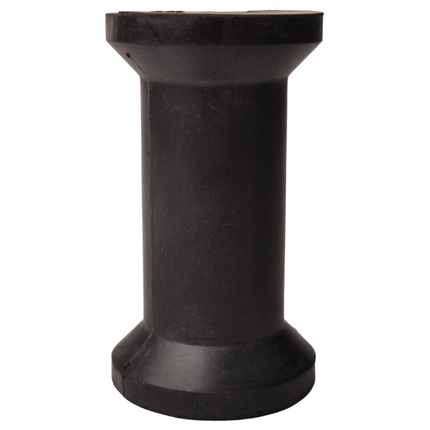 Cantonal 136x75 mm kielrol zwart 22 mm naafdiameter