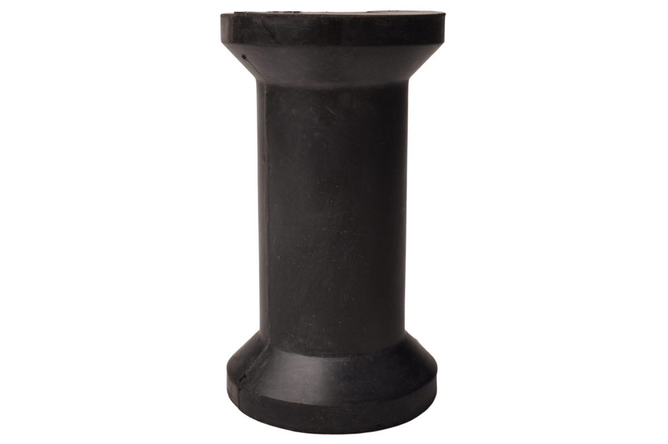 Cantonal 136x75 mm kielrol zwart 22 mm naafdiameter