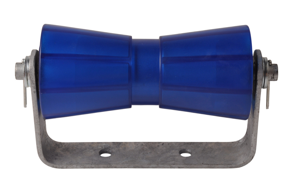 Cantonal 194x90 mm kielrol  blauw compleet op steun
