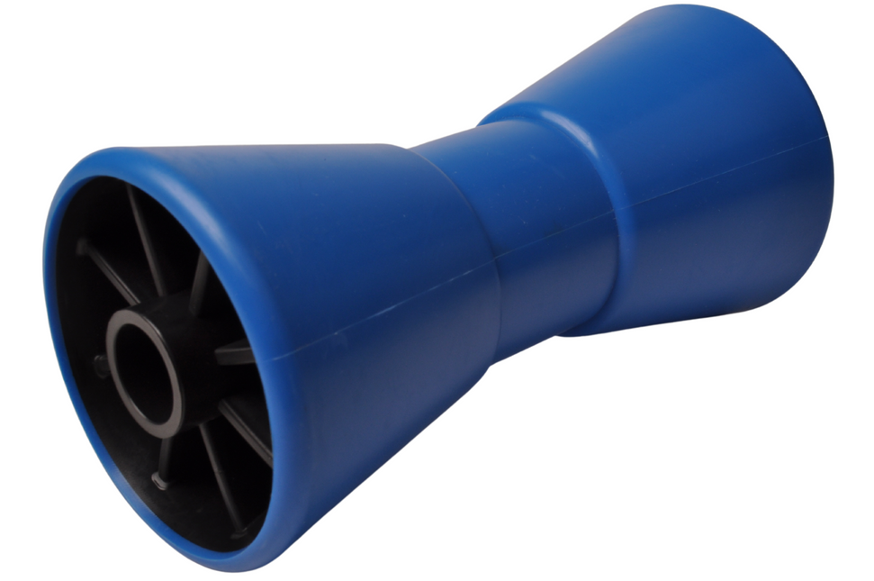 Cantonal 200x104 mm kielrol blauw 22 mm naafdiameter