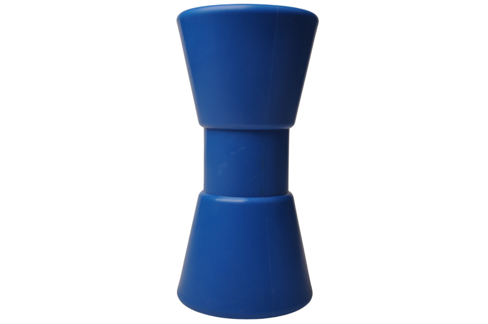 Cantonal 200x104 mm kielrol blauw 22 mm naafdiameter