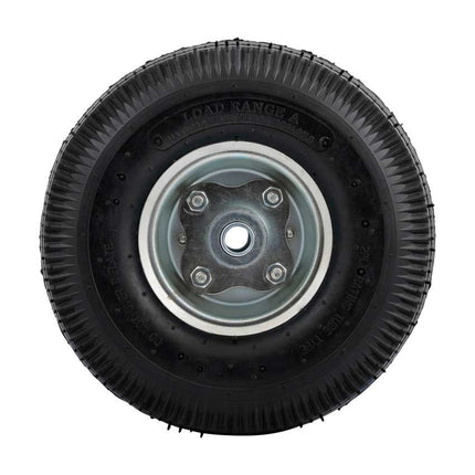 Cantonal 3.50-4 steekwagenwiel - luchtband en stalen velg - 75 kg maximale belasting - 16 mm asgat/naafdiameter - inclusief kogellager