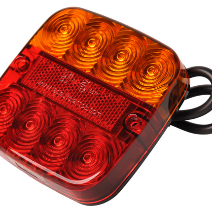 Cantonal Achterlicht 5 functies 107x107x23 mm - LED