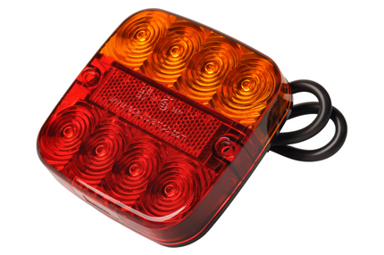 Cantonal Achterlicht 5 functies 107x107x23 mm - LED