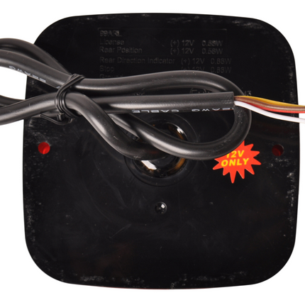 Cantonal Achterlicht 5 functies 107x107x23 mm - LED