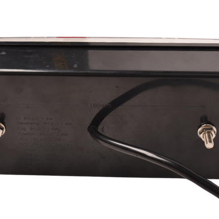 Cantonal Achterlicht Aspöck connector 228x100x53 mm - volledig LED en Plug&Play - rechts
