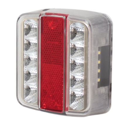 Cantonal Achterlicht - Cantonal LED - links - 100x100x35 mm - klein formaat