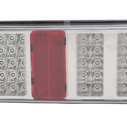 Cantonal Achterlicht - Cantonal LED - links - 228x106x55 mm - losse draad aansluiting - alle functies