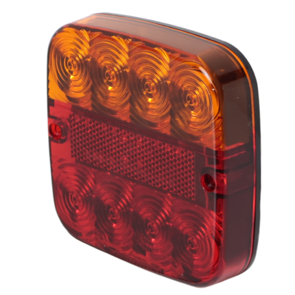 Cantonal Achterlicht - Cantonal LED - links/rechts - 5 functies - 107x107x23 mm