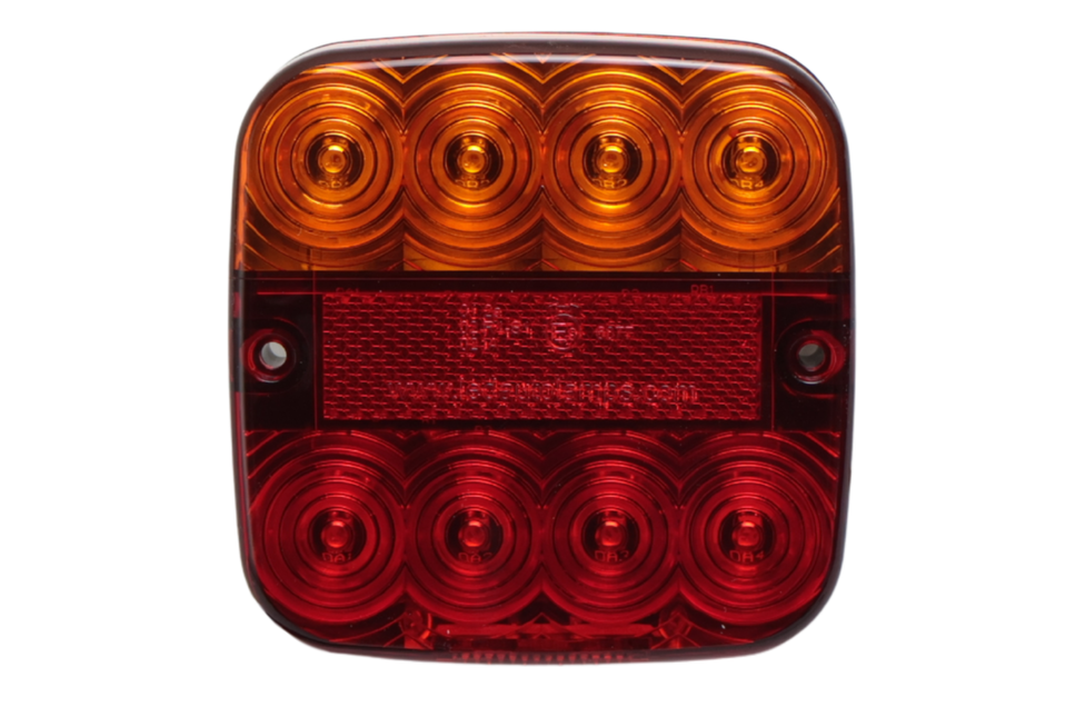 Cantonal Achterlicht - Cantonal LED - links/rechts - 5 functies - 107x107x23 mm