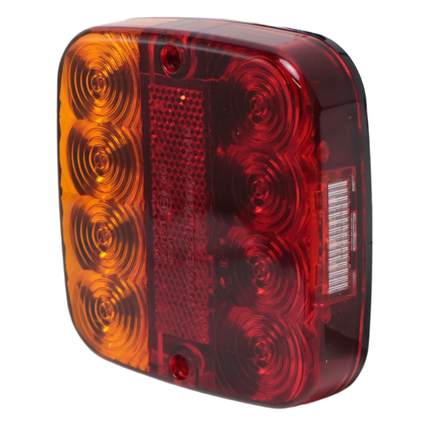 Cantonal Achterlicht - Cantonal LED - links/rechts - 5 functies - 107x107x23 mm